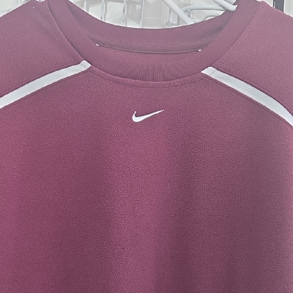 Nike Maroon Sweatshirt with White Accents